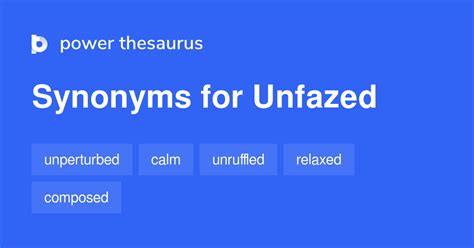 unfazed not troubled|17 Synonyms & Antonyms of UNFAZED .